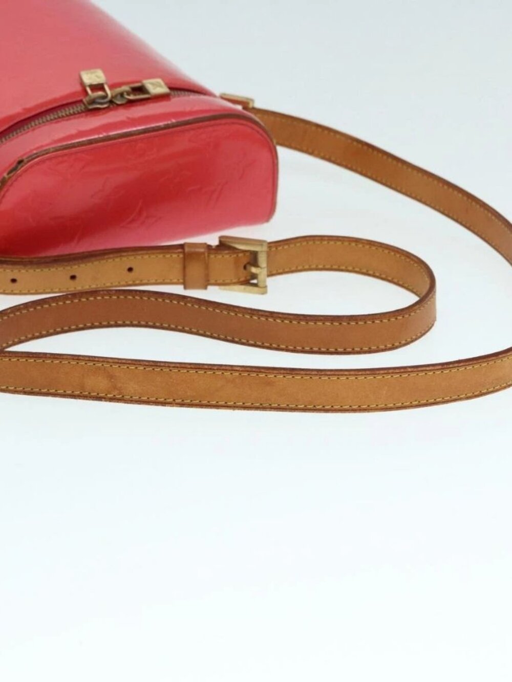 LOUIS VUITTON Monogram Vernis Sullivan Vertical Bag Pink - Picture 8 of 16